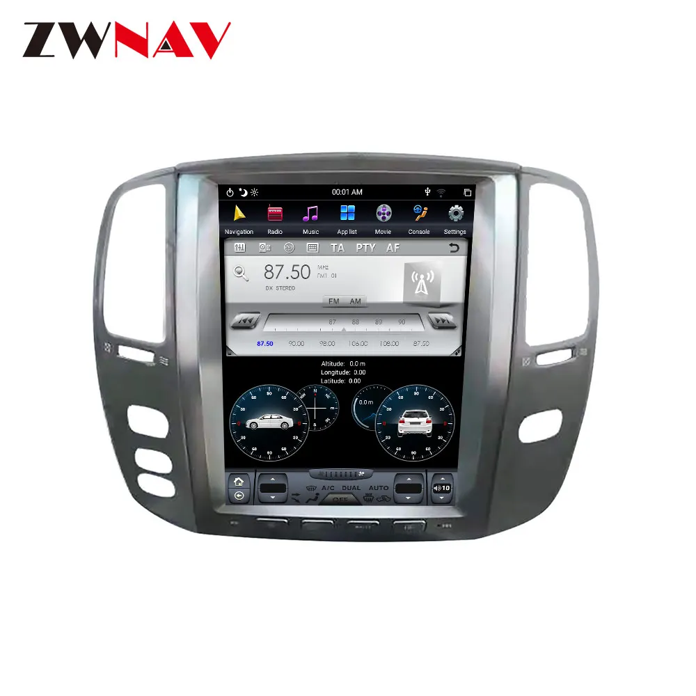 Sale Tesla style Android 9.0 PX6 4GB RAM Car GPS Navigation For Lexus LX470/LX-470 2002-2007 head unit multimedia radio tape recorder 2 Sale Tesla style Android 9.0 PX6 4GB RAM Car GPS Navigation For Lexus LX470/LX-470 2002-2007 head unit multimedia radio tape recorder 2