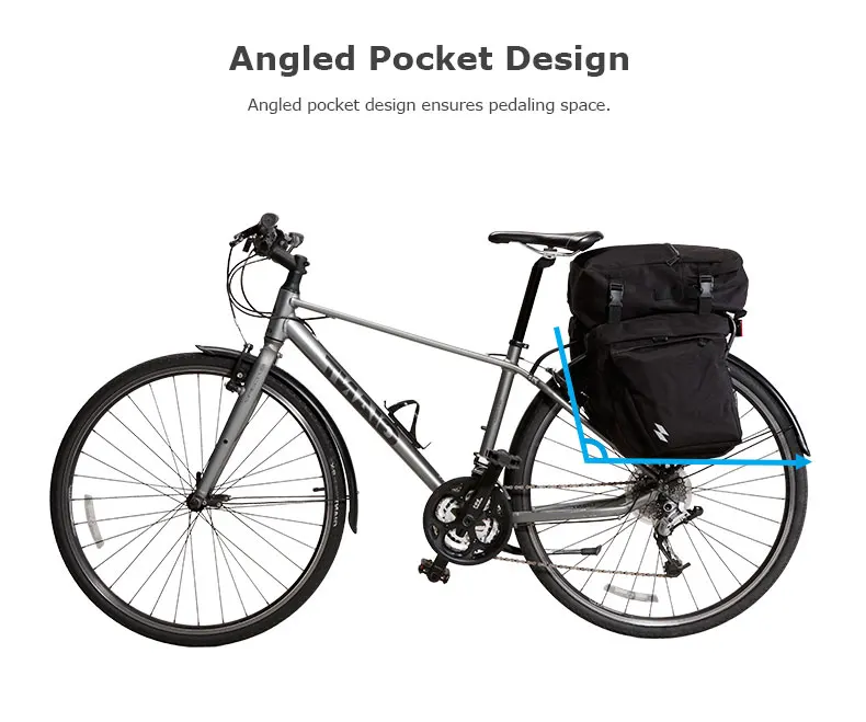 Top ROSWHEEL Sahoo Series 14892-A-SA 3 in 1 Mountain Road Bicycle Bike Trunk Bags Cycling Double Side Rear Rack Tail Seat Pannier 3
