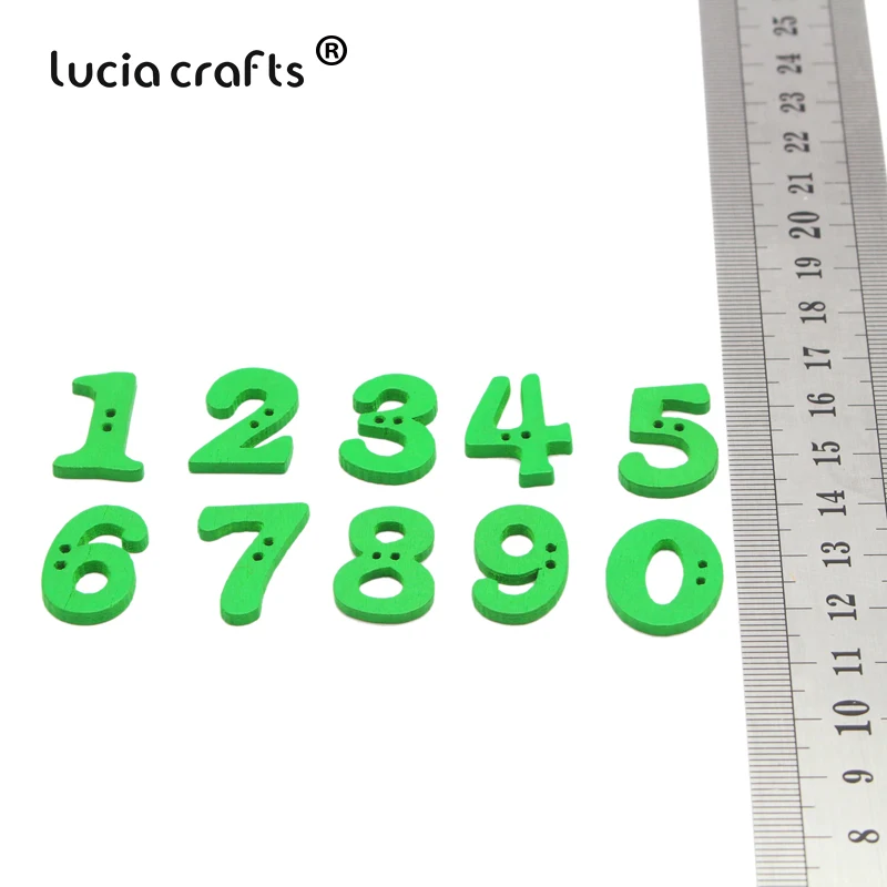 Lucia crafts 100 шт./лот 14 21 мм швейные пуговицы с цифровым рисунком 2 отверстиями для