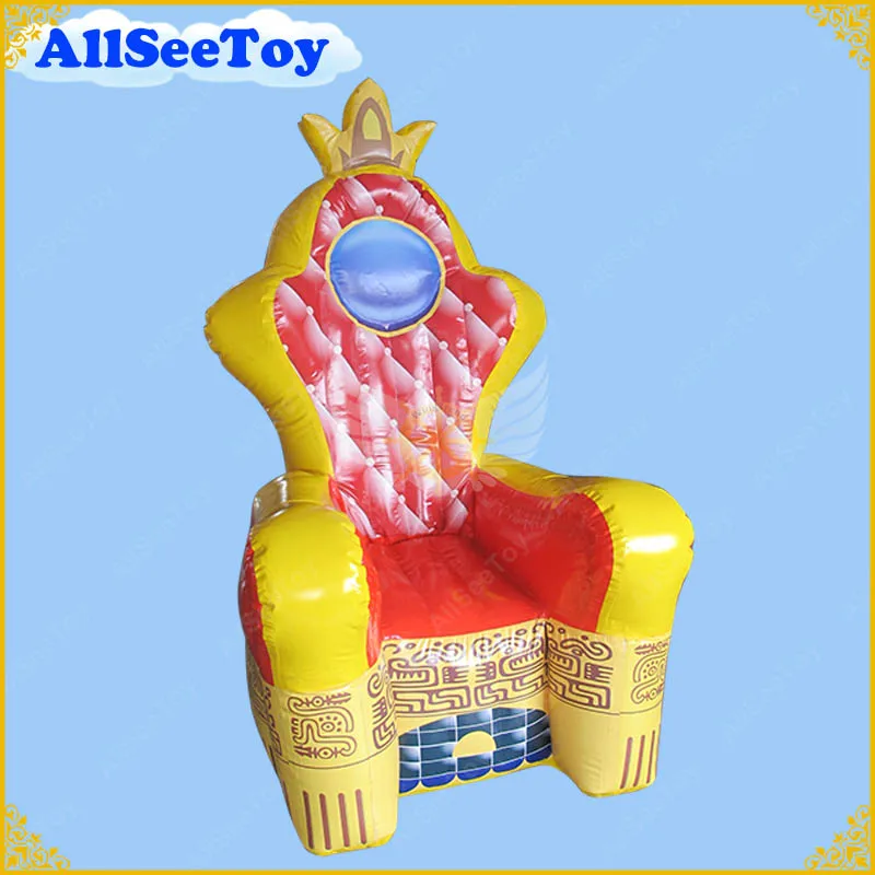 

1.6m Air Sealed Inflatable King Chairs, Air Tired Throne for kids game