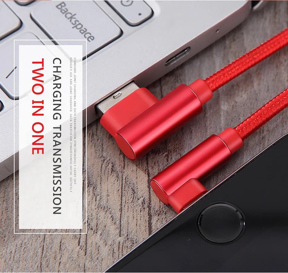 !ACCEZZ USB Charging Data Cable Lighting For Apple iphone X 8 7 6 6S Plus XR XS MAX 5C 5 SE 90 Degree Phone Charger Cord Line (11)