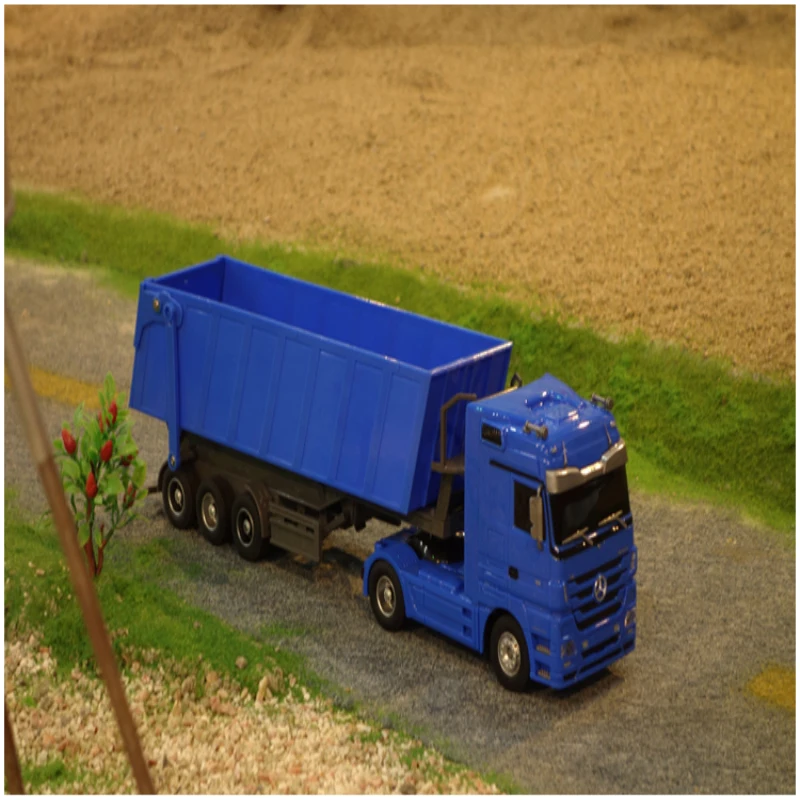 New Electric Remote Control Truck Model 1101C 1:32 2KG Load 6CH Radio Control RC One Key Dump Tipping Bucket Engineering Truck 4
