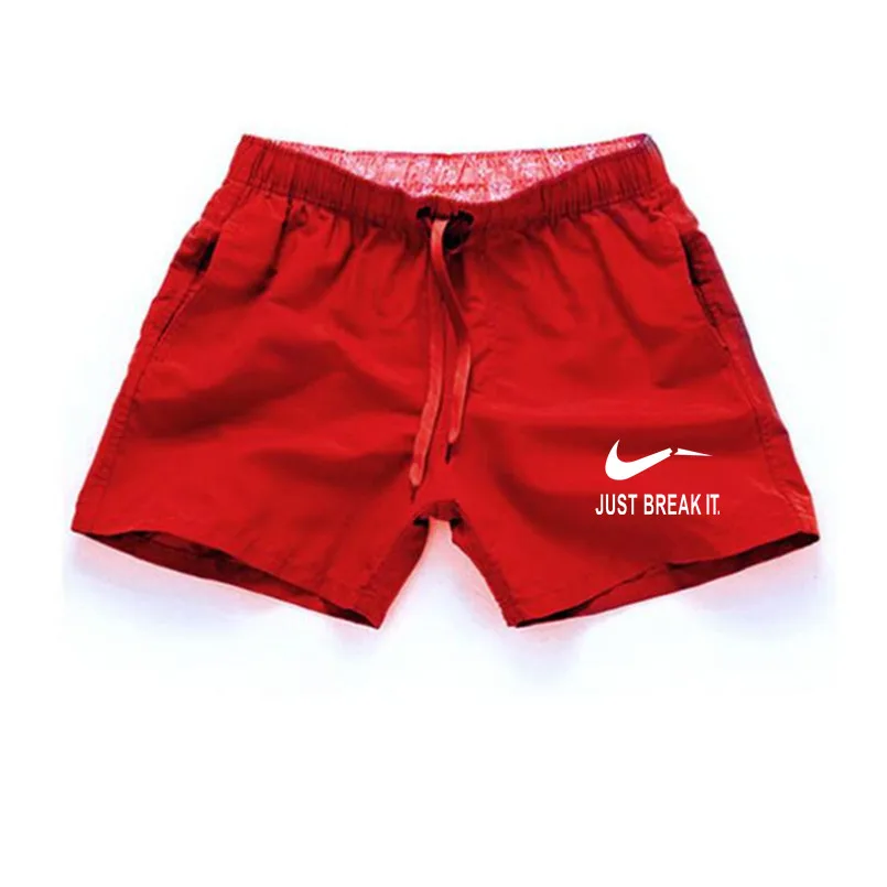 

2019 New Shorts Men Summer Beach JUST BREAK IT printing Shorts Homme Casual Style Loose Elastic high quality Brand Clothing
