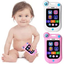 Детские Ранние развивающие игрушки Besegad Забавные милые симуляторы музыкальный телефон игрушки с режимом стоп-плача для детей детские подарки на день рождения