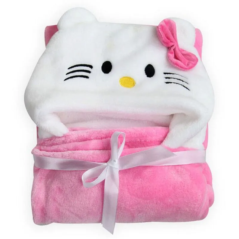 С капюшоном детские одеяла в виде животных новорожденных/детское банное полотенце/детский халат Плащ прекрасный мягкий спальный hTRQ0005