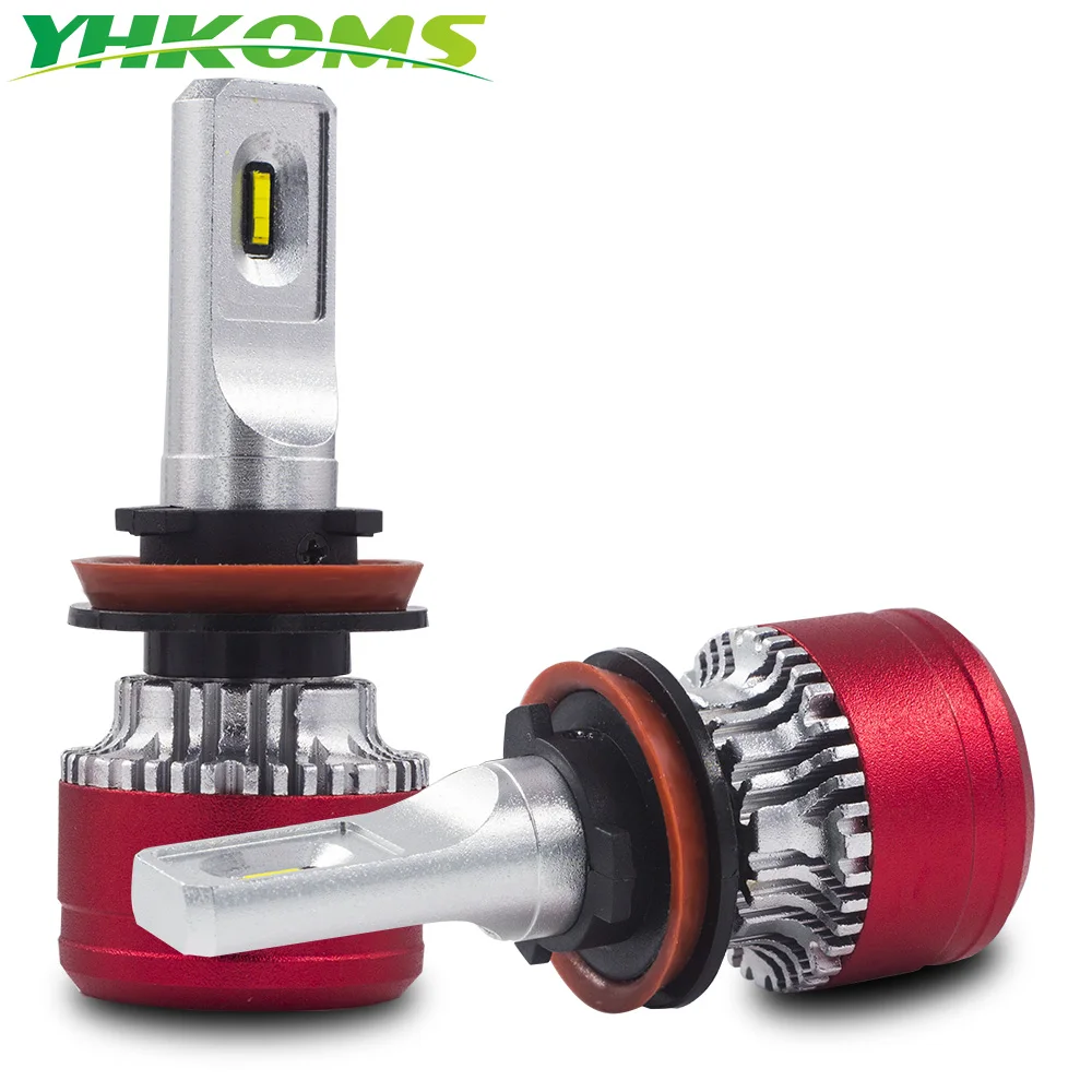 

YHKOMS Car Headlight H4 H7 LED H1 H8 H9 H11 9005 9006 HB3 HB4 LED Bulb Mini Size 10000LM CSP Headlamp Auto Fog Light 6000K 12V