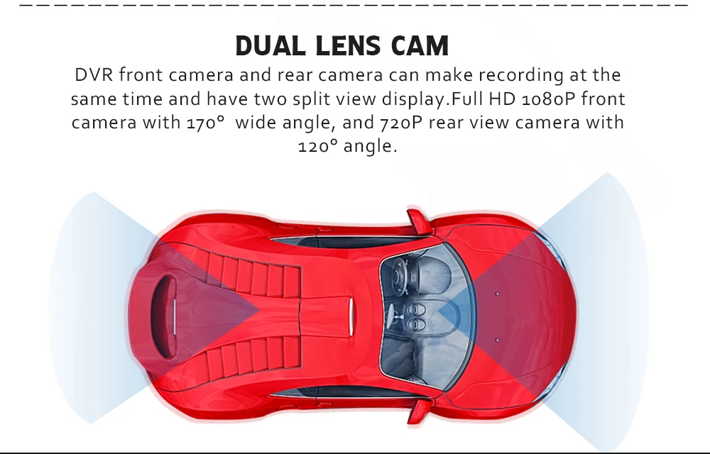 Eaglecam Автомобильный видеорегистратор 4 дюйма Автомобильная камера с двумя объективами FHD 1080P видеорегистратор с камерой заднего вида регистратор с ночным видением
