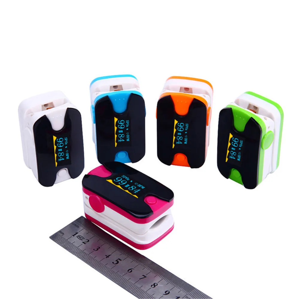 

Oximeter Finger pulsometro Fingertip pulse rate thermometer spo2 heart monitor digital Display Bodys Treatment detect