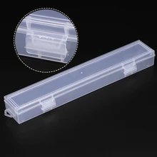 В форме полосы небольшой размер карандаш для эскизов корпус Простой пластиковый ящик для инструментов художественные принадлежности коробка для хранения Прозрачная канцелярская коробка