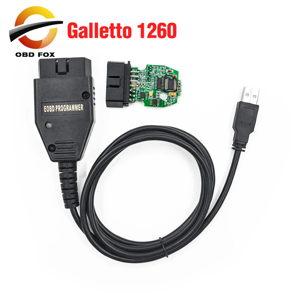 Galletto 1260 A + инструмент для настройки чипа ECU EOBD/OBD2/OBDII Flasher obd2 бесплатная