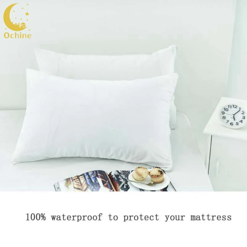 

OCHINE Hotels, Guest Houses Waterproof, Moth-Proof White Knitted Cloth Towel Pillow Cover, Pillowcase White Knit