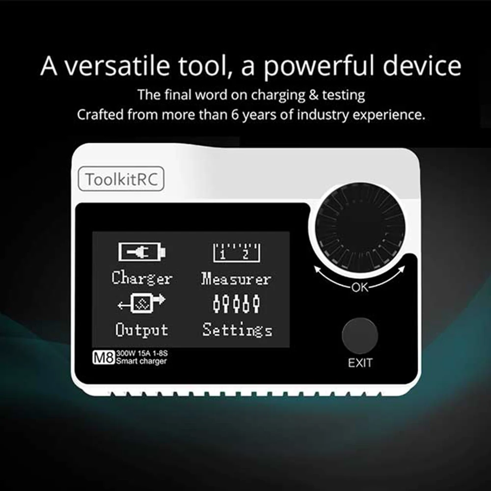 Для ToolkitRC для детей от 2 до 8 лет Размеры S Li po Батарея M8 DC 300 W 15 A баланс Зарядное