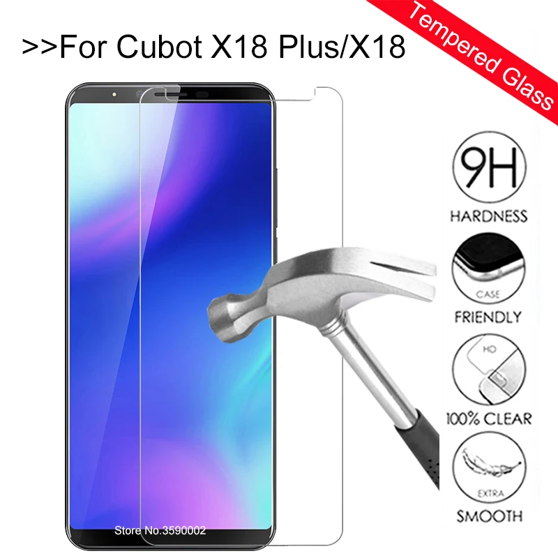 

Tempered Glass For Cubot x18 Plus Screen Protector Protection glass For Cubot x18 x 18 18X x18plus protect Protective Glas Film