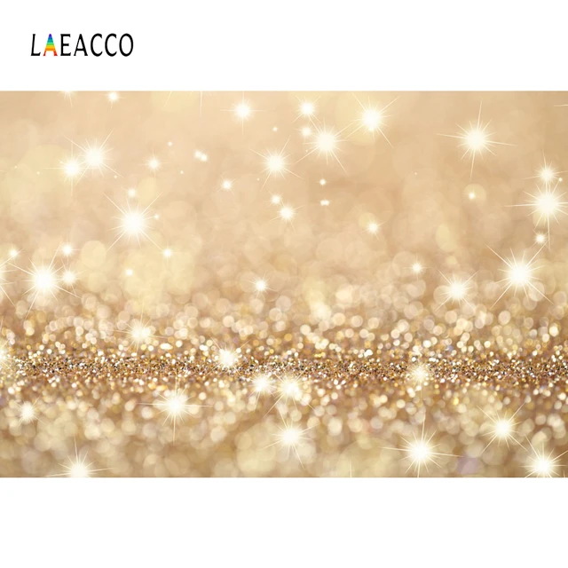 Polka Dots Shiny Gold Light Bokeh Love Birthday Party Baby Food Portrait Photographic Backdrops Photo Background Photo Studio