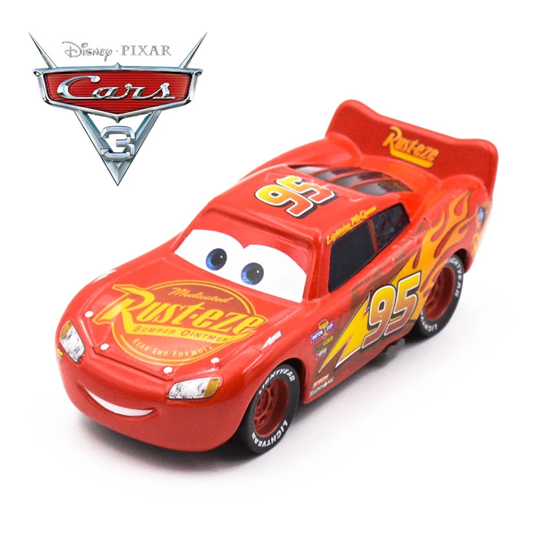 Disney Pixar Cars 3 Diecasts металлический автомобиль игрушки для детей черный шторм Джексон Молния Маккуин игрушечные транспортные средства мальчик Рождественский подарок