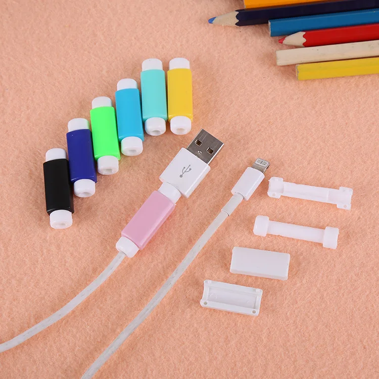 

400pcs/lot USB Data Cable Line Protector Protective Sleeve For iphone USB Charging Cable Protector
