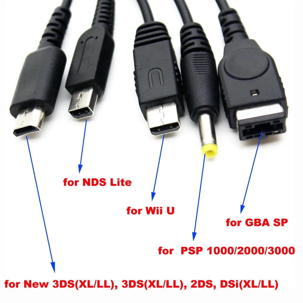 5in1USBDataChargeCableCordforSonyPSPGameConsoleChargerfor