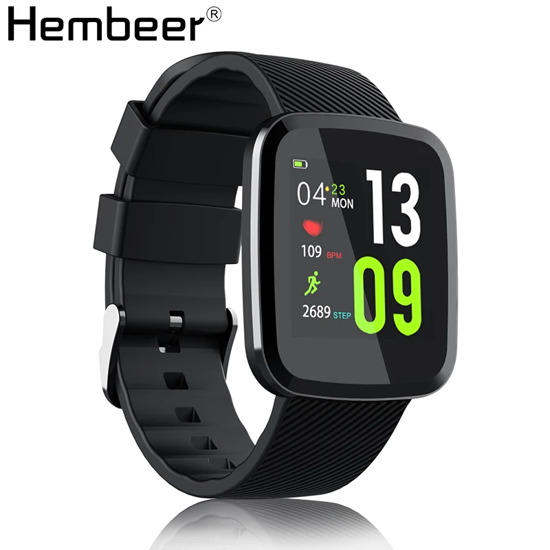 

Hembeer XT30 Smart Watch 8.5MM Ultra-thin Border Smartwatch Heart Rate Monitor Fitness Watches Stopwatch for IOS Android phone