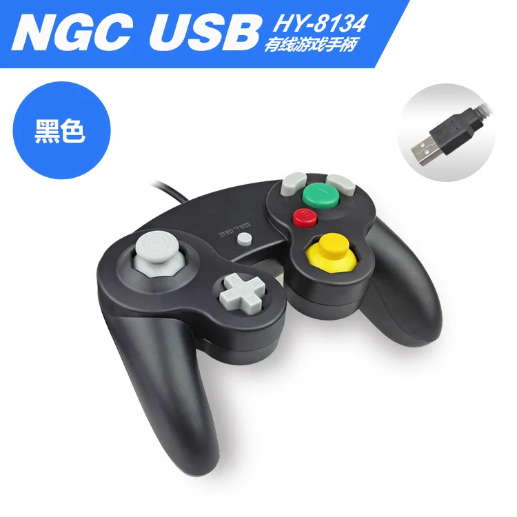 Для Gamecube контроллер USB проводной ручной джойстик для NAND для NGC GC контроллер для MAC компьютера ПК геймпад ns