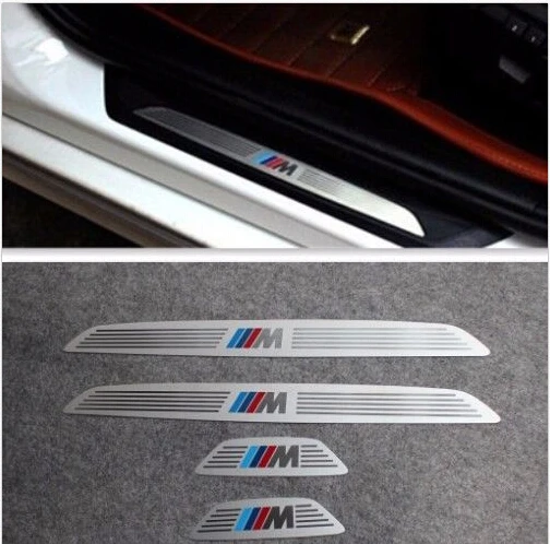 

Stainless Steel Door Sill Scuff Plate Trim Slim Courtesy Pedal for BMW X1 X3 X6 5/1/3/7 Series 2009-2014 8z1206