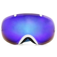 Copozz поляризованные лыжные очки 2 двойные линзы UV400 Анти-туман большие лыжные очки для сноубординга белые