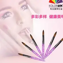 Кисть для ногтей инструменты для дизайна Pincel De Unha Pinceis Para Caneta Kolinsky Pinceau Pen Pennelli Penseel Acrilico для симпатичный акриловый порошок