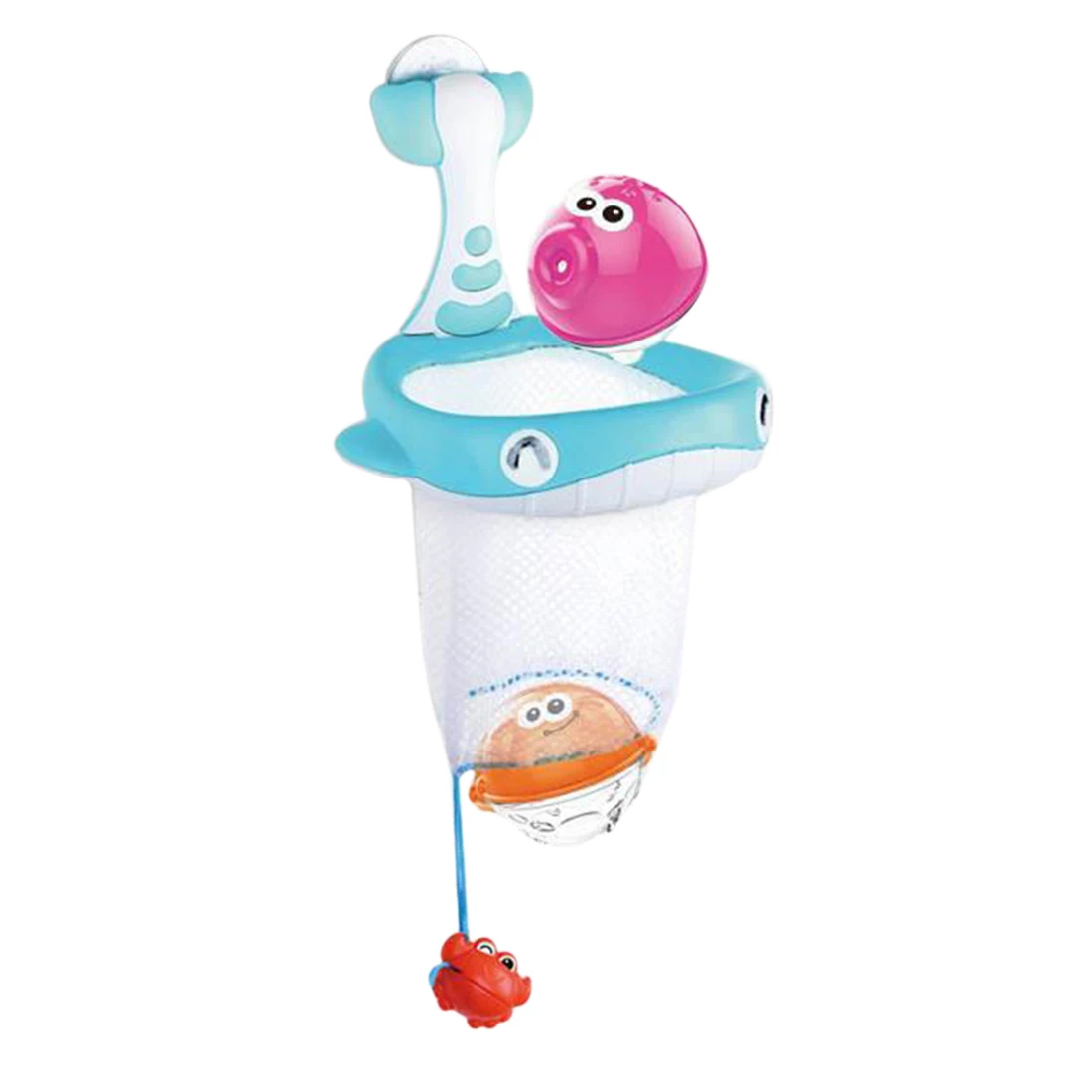 

2 In 1 Children Bath Toys Whale Ball With Spoon-Net Shooting Toy For Kids Toddler