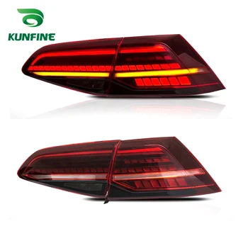 

Pair Of Car Tail Light Assembly For VOLKSWAGEN GOLF 7 2013-2016 Brake Light flowing water flicker With Turning Signal Light