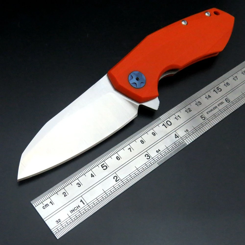 

New Arrival 0456 Folding Camping Knife Bearing Knives Steel Blade G10 Handle Tactical Knife Outdoor Hunting Tool EDC Tools