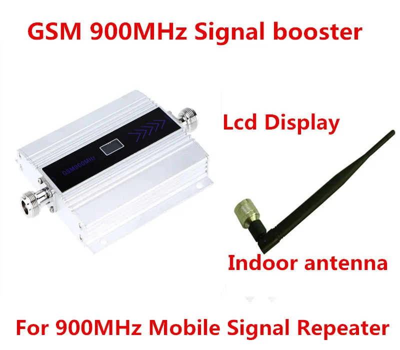 

LCD Display Mini 2G GSM Repeater 900MHz Cell Mobile Phone GSM 900 Signal Booster Amplifier mobile signal amplifer indoor antenna