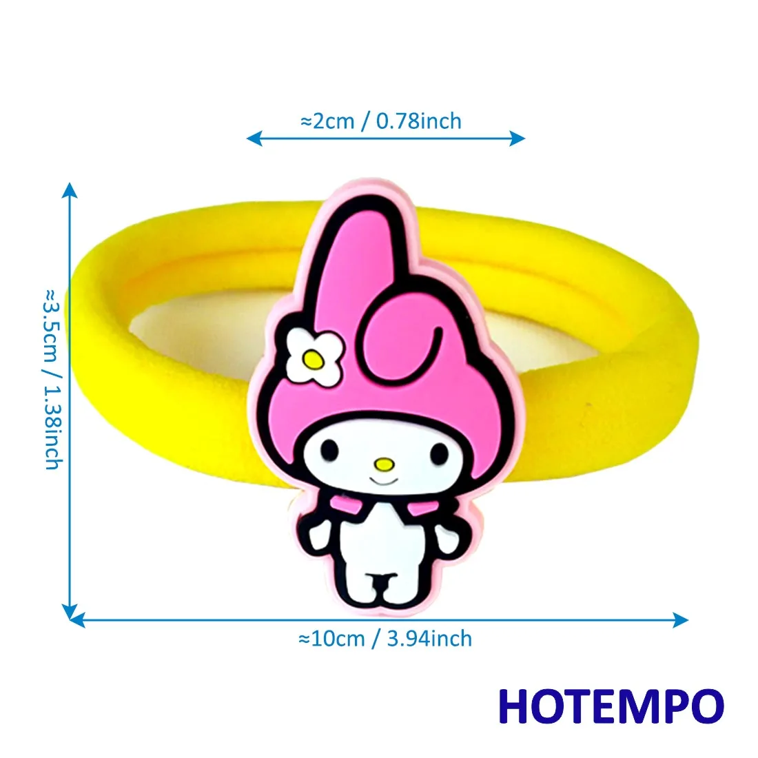 Милый мультфильм Pochacco Pekkle Maru Keroppi Kuromi Melody Twinstars Япония Kawaii Девушки эластичные волосы резинки кольцо для девочек подарок