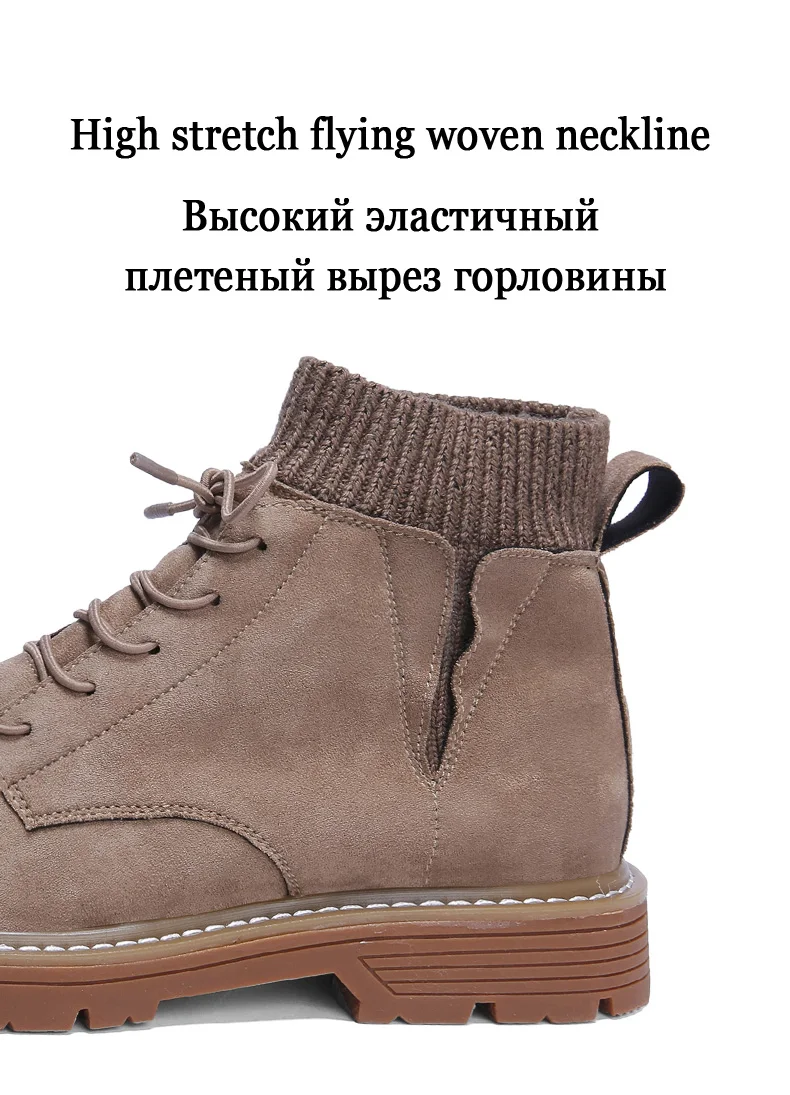 Brand Winter Men Snow Boots Fashion Plush Man Ankle Boots Suede Leather Military Boots Warm Fur Sock Boots Snow Male Shoes