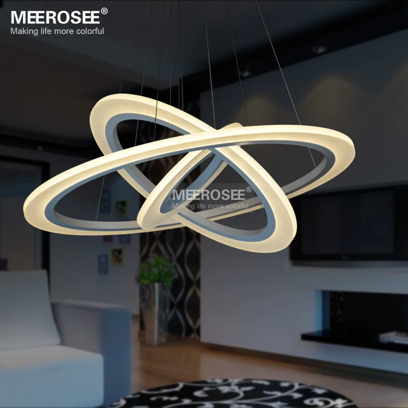 5057W Modern Chandelier Acrylic LED light fixture decorative indoor lighting office dinning room pendant light lamp Lustre (14)