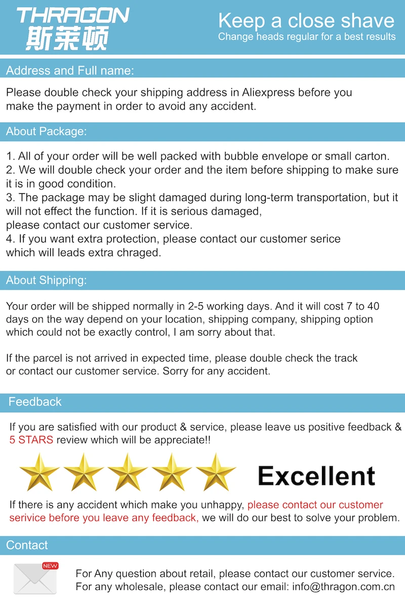 Aliexpress Philip notice