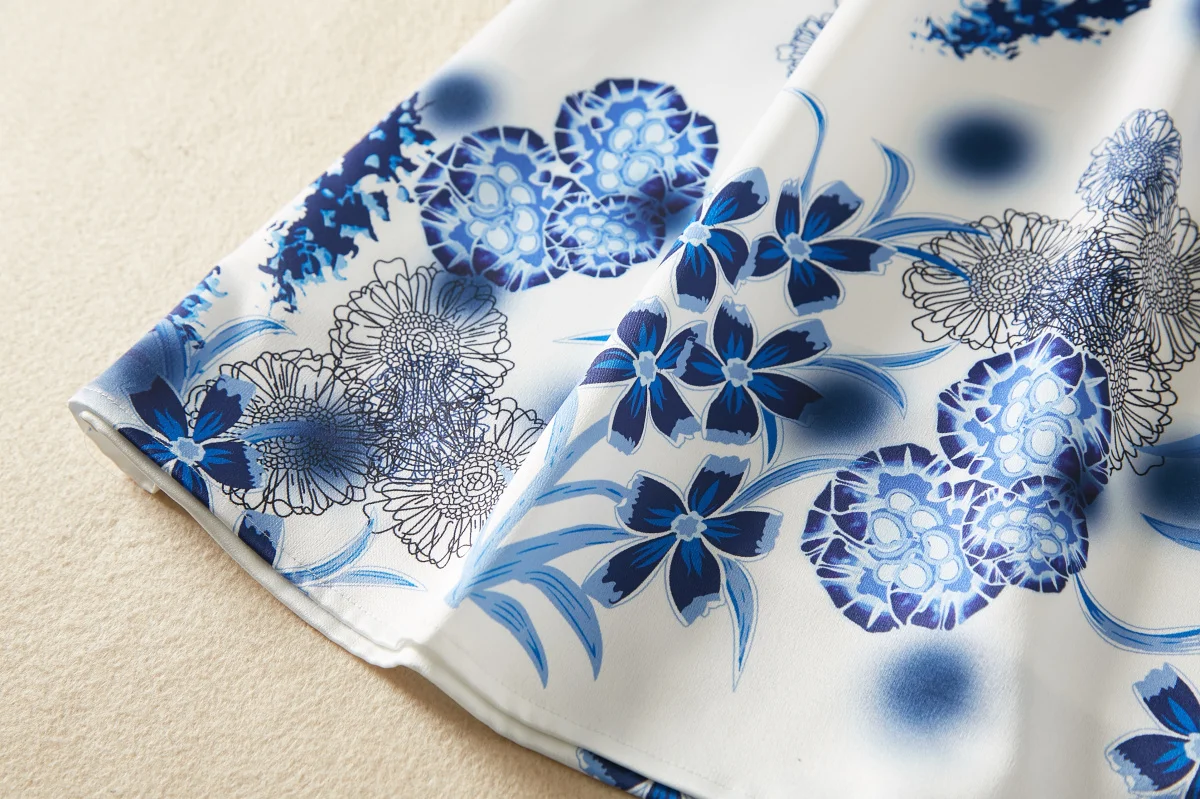 WVLDDBL 20019 white blue floral dress summer women s dresses runway 190416 WVLDDBL 20019 white blue floral dress summer women s dresses runway 190416