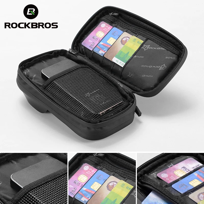 ROCKBROS велосипедные мотоциклетные сумки с защитой от дождя и сенсорным экраном|bike