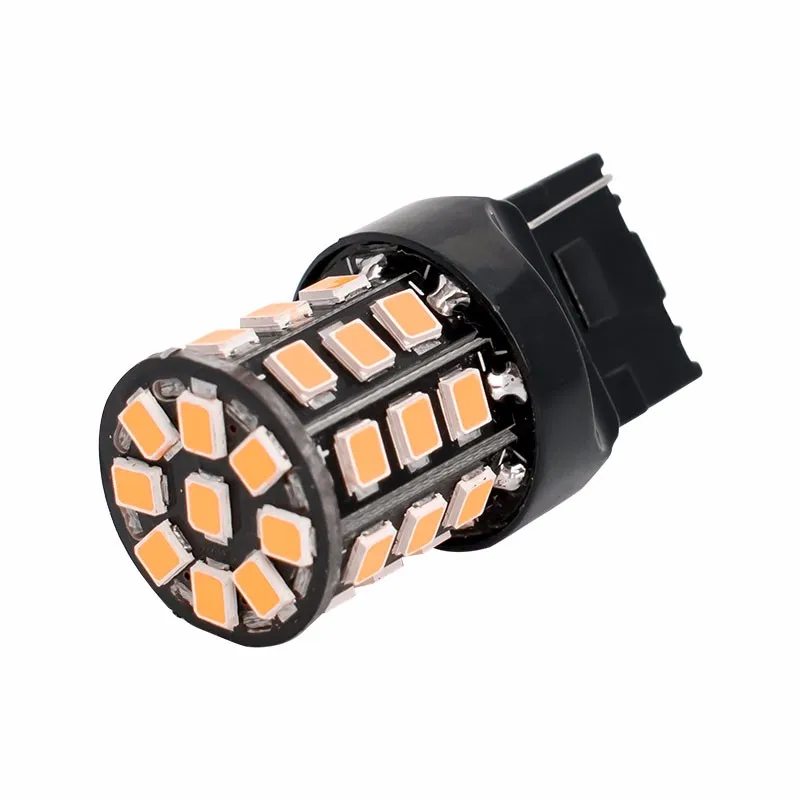 T20 7440 W21W 33 SMD 2835 Светодиодный автомобиль красный Tial светильник WY21W Янтарный задний Поворотная сигнальная лампа W21 белый парковка светильник s Авто Противотуманные огни 12В