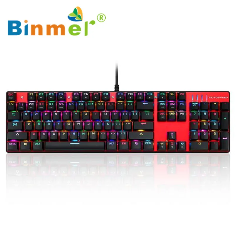 

Binmer Hot Selling  Motospeed Inflictor CK104 Mechanical Keyboard Switches Backlit RGB Gift 1PCS Nov 4