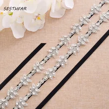 Стразы пояс невесты Щепка Лента Свадебная со стразами Алмазный Свадебный ремень для женское вечернее платье J180S