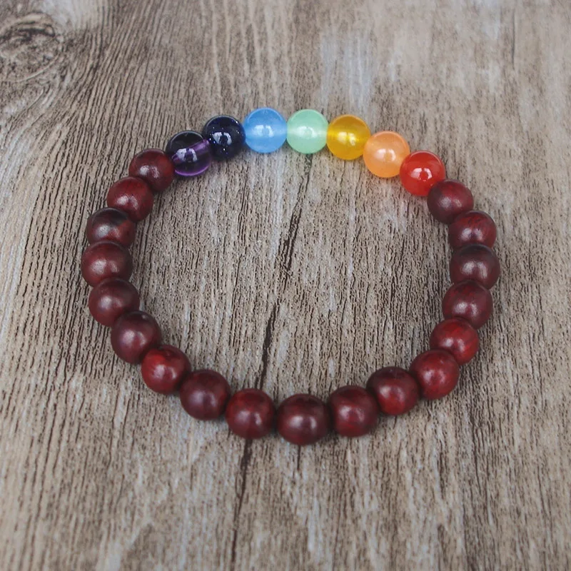 7 Chakra Perles Yoga Mala Bracelets élasticité Bijoux bracelet cadeau artisanal