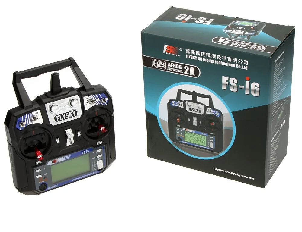 Новейший Flysky FS i6 I6 2 4G 6ch RC контроллер передатчика с ресивером для