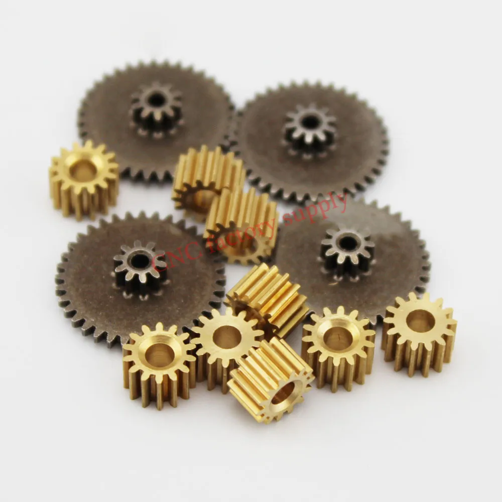 Hot metal gears 0.5 modulus brass reduction gears for principal axis