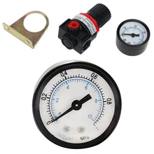 1 шт. G1/4 ''пневматический мини Регулятор Давления Воздуха Очистительные установки завод хорошее качество BSPT клапан с манометром