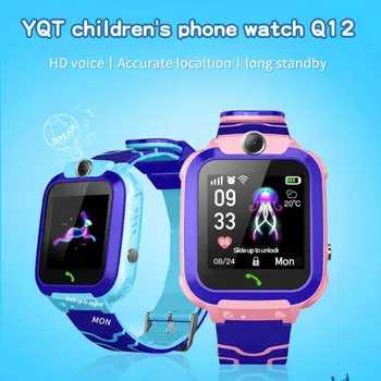 

New IP67 Waterproof Q12 Kid Smart Watches SOS Call LBS Location Finder Locator Tracker Anti Lost Monitor Watch For Kids Children