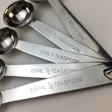 5 шт. набор мерная ложка из нержавеющей стали кухня для приготовления выпечки кофе приправа HFing