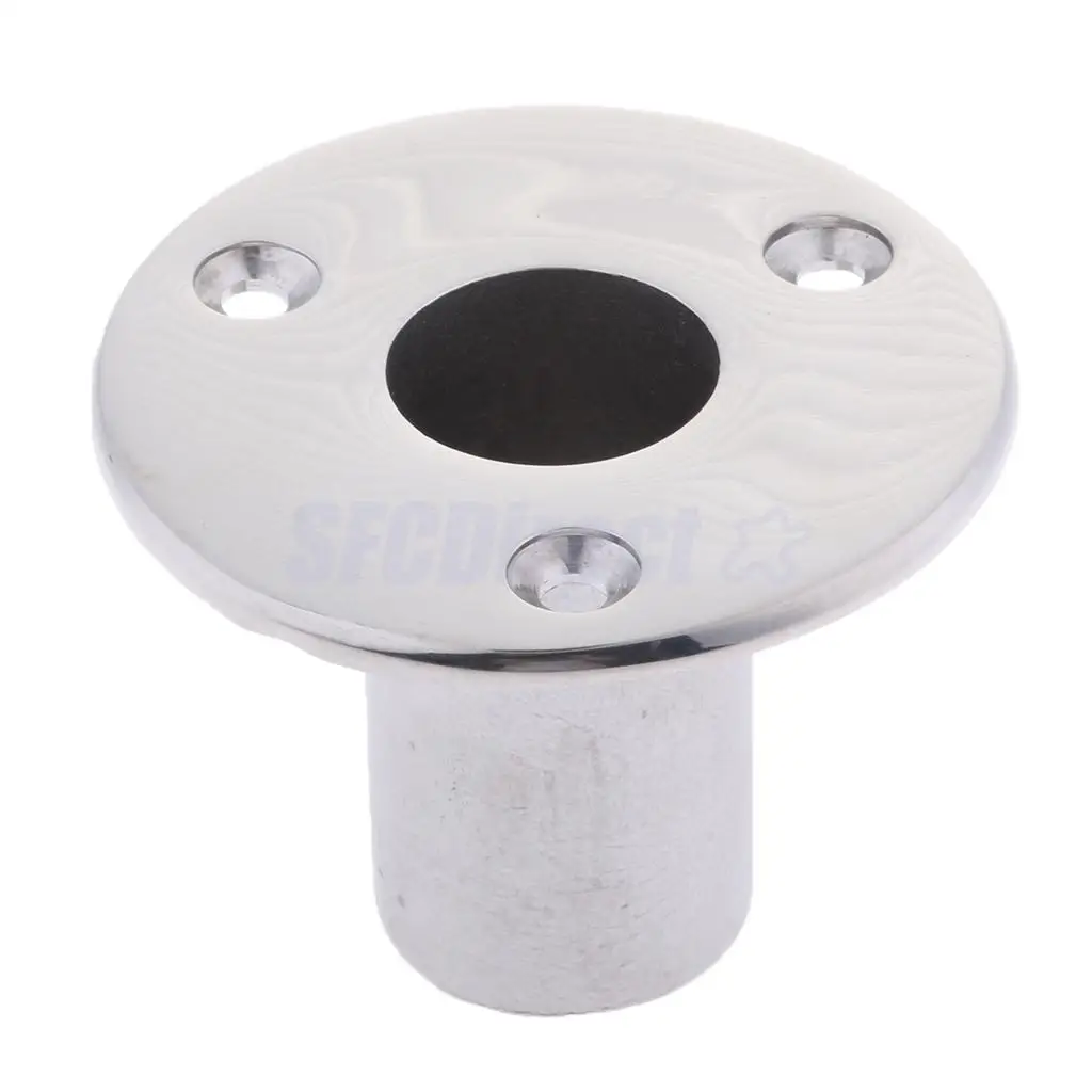 25mm 90 Degree Round Base Stainless Steel Boat Hand Rail Fitting Flush Mount