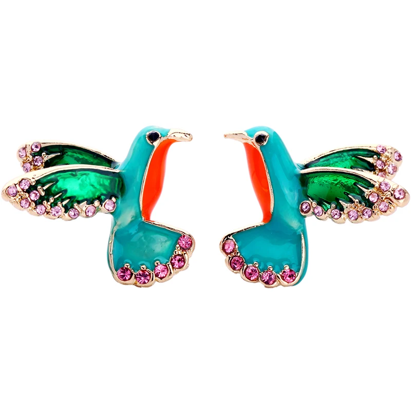 K-pop Enamel Bird Earrings Studs Fashion Brincos 2017 aliexpress Cute Gift Bijoux Women Earrings Wholesale Aliexpress : image K-pop Enamel Bird Earrings Studs Fashion Brincos 2017 aliexpress Cute Gift Bijoux Women Earrings Wholesale Aliexpress