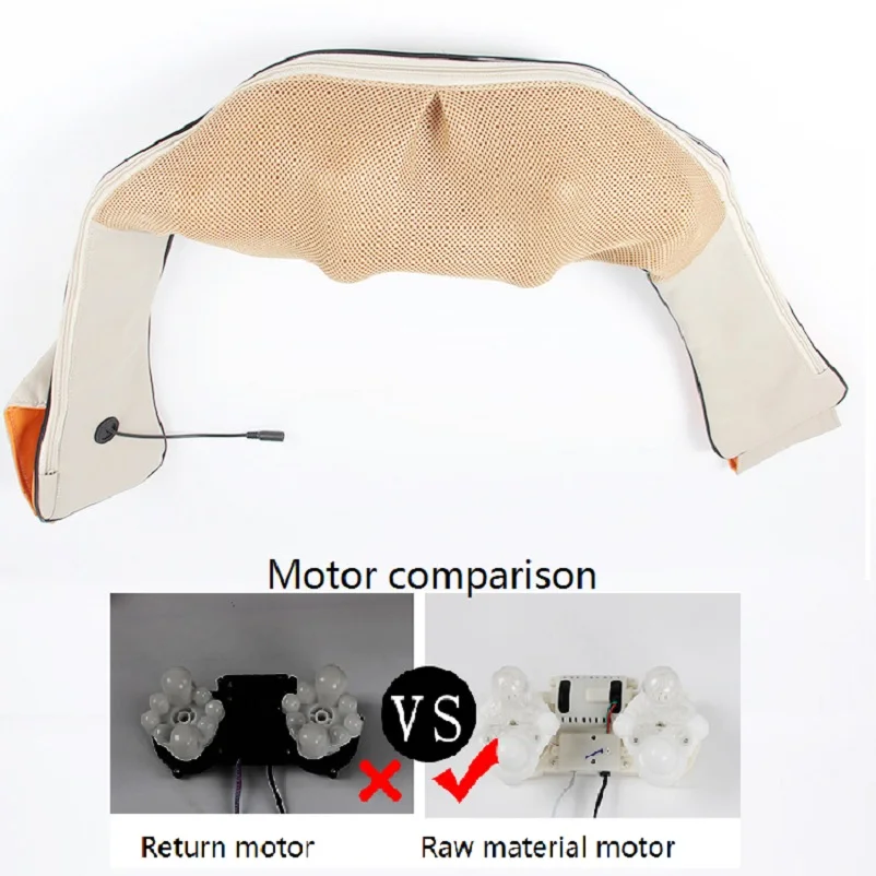 Автомобильная/домашняя Массажная шаль для спины, плеч, шеи, электрическая шиацу, массаж спины, тела, инфракрасный 3D массажер с подогревом