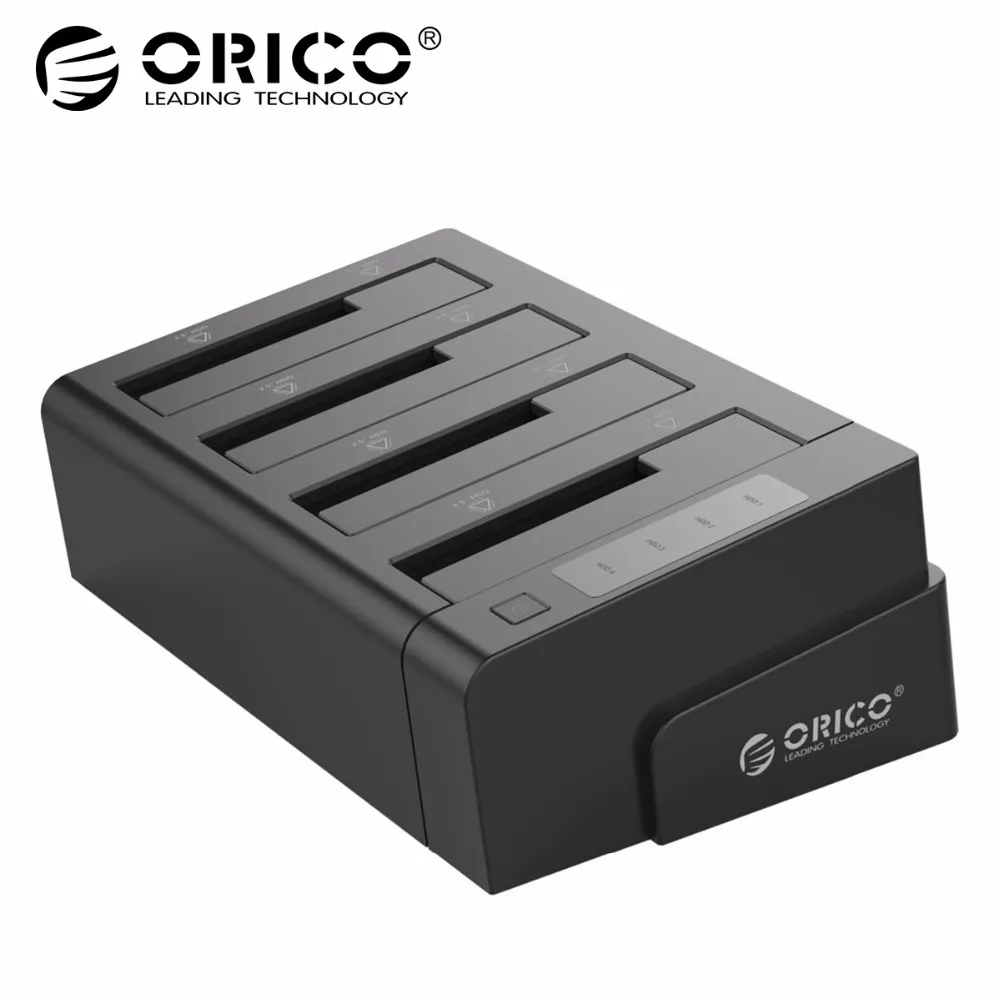 Goedkoop ORICO 6648US3 C USB 3.0 2.5 amp; 3.5 inch SATA Externe Harde Schijf Dock 4 Bay Off line Clone hdd Docking Station Zwart