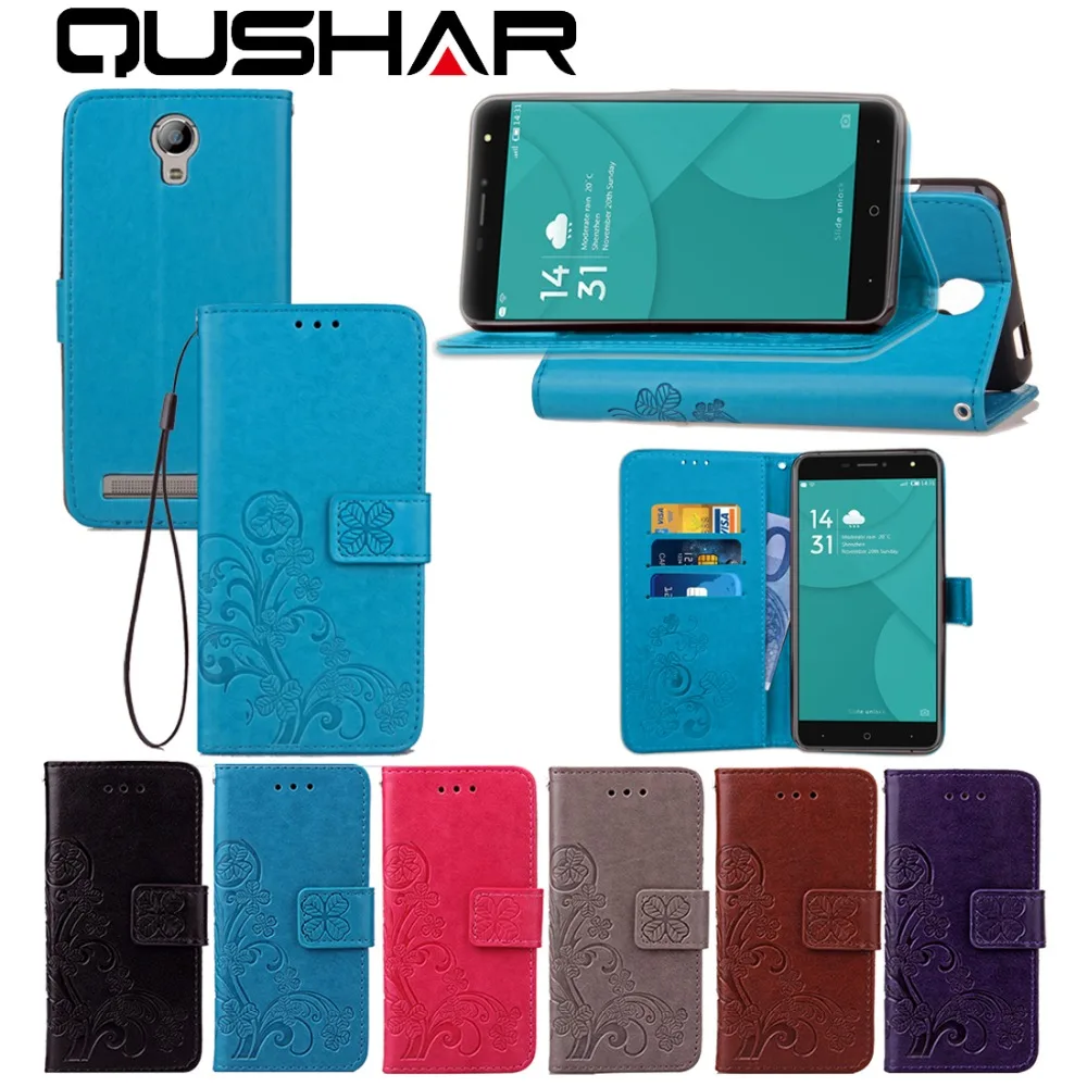 Чехол для телефона Lucky Clover Leafs Для Doogee X3 X5 X6 X7 Pro Max с подставкой и отделением карт